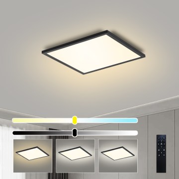 Brilagi - ściemnialna oprawa sufitowa LED SLIMFRAME LED/25W/230V 30x30 cm 3000-6000K czarna + zdalne sterowanie