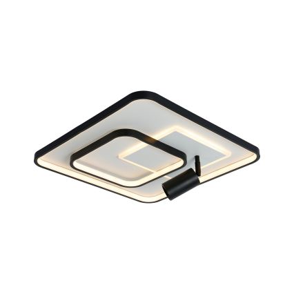Brilagi - LED ściemnialna oprawa sufitowa UNITY LED/75W/230V + 1xGU10/3W 3000-6000K 50x50 cm biało-czarna + pilot zdalnego sterowania