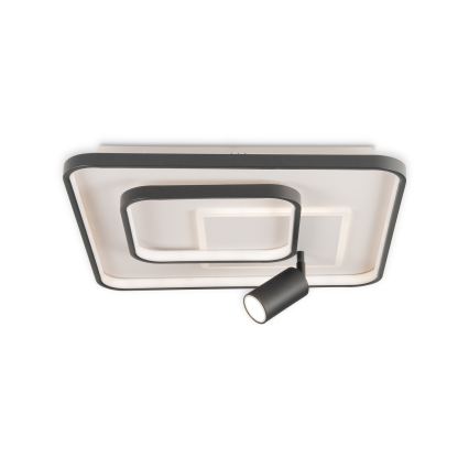 Brilagi - LED ściemnialna oprawa sufitowa UNITY LED/75W/230V + 1xGU10/3W 3000-6000K 50x50 cm biało-czarna + pilot zdalnego sterowania