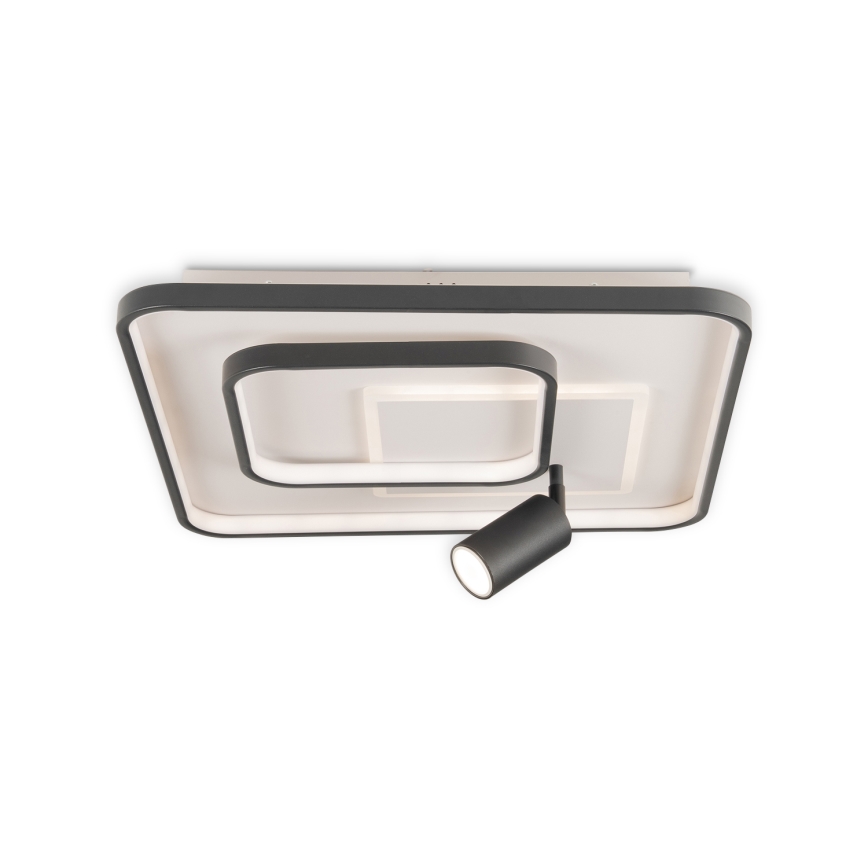 Brilagi - LED ściemnialna oprawa sufitowa UNITY LED/75W/230V + 1xGU10/3W 3000-6000K 50x50 cm biało-czarna + pilot zdalnego sterowania