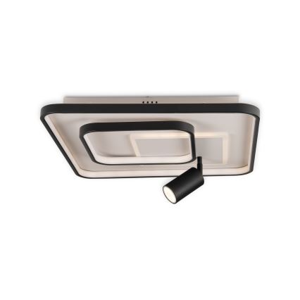Brilagi - LED ściemnialna oprawa sufitowa UNITY LED/75W/230V + 1xGU10/3W 3000-6000K 50x50 cm biało-czarna + pilot zdalnego sterowania