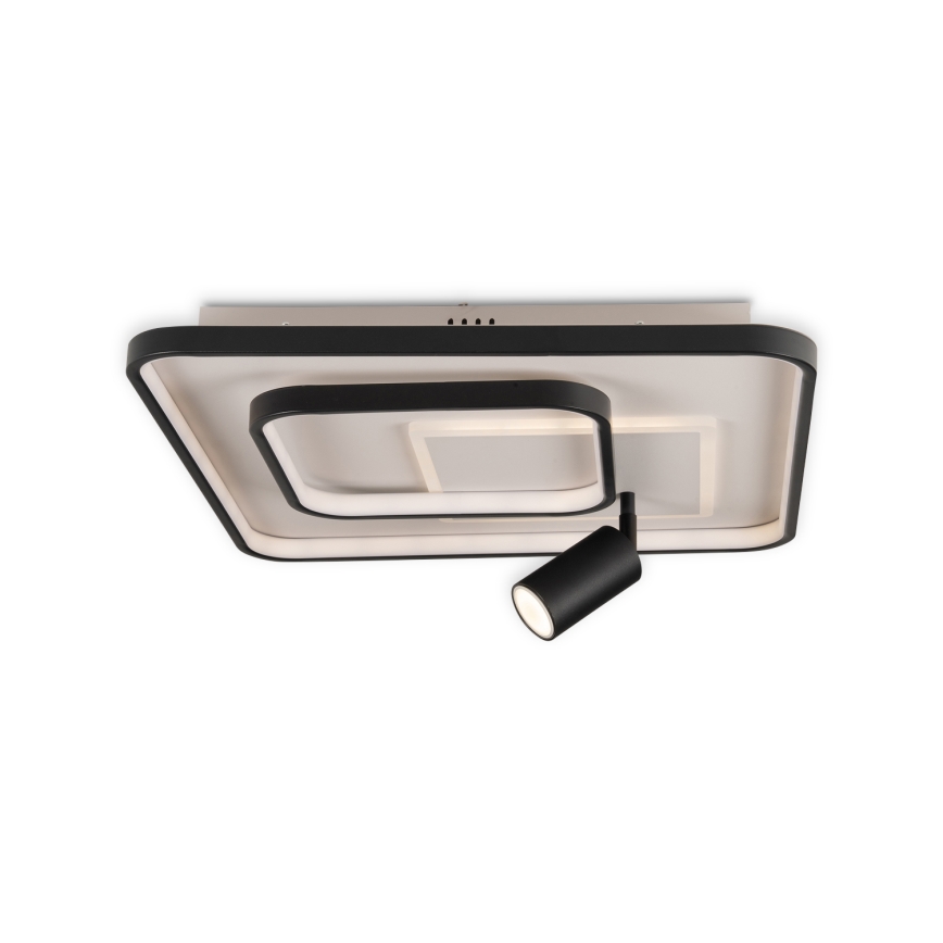 Brilagi - LED ściemnialna oprawa sufitowa UNITY LED/75W/230V + 1xGU10/3W 3000-6000K 50x50 cm biało-czarna + pilot zdalnego sterowania