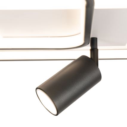 Brilagi - LED ściemnialna oprawa sufitowa UNITY LED/75W/230V + 1xGU10/3W 3000-6000K 50x50 cm biało-czarna + pilot zdalnego sterowania