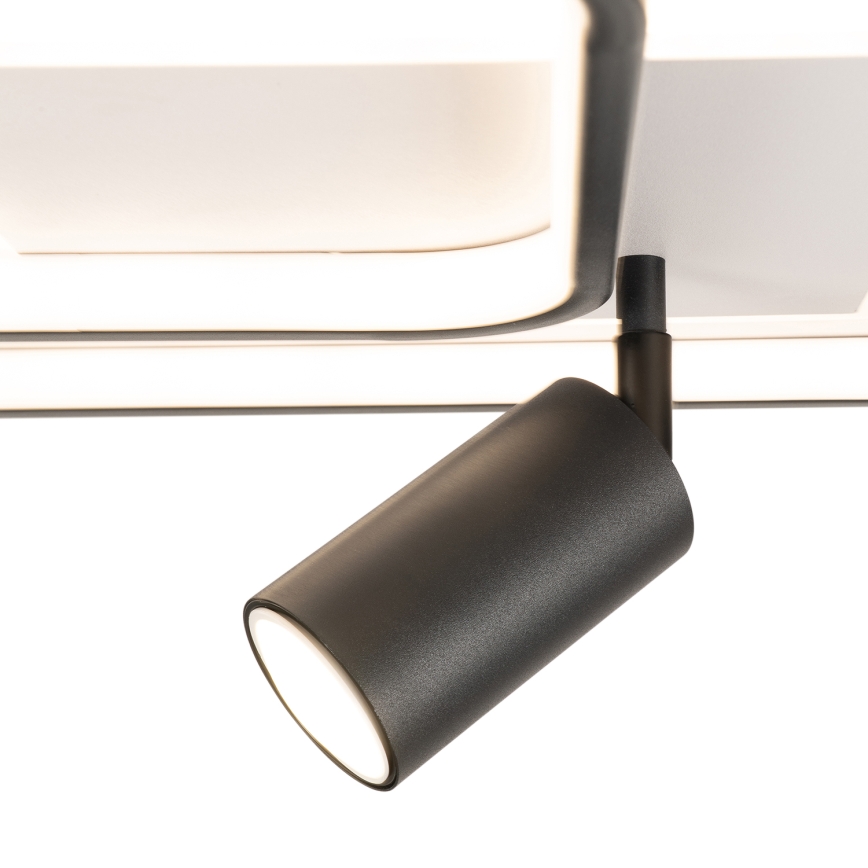 Brilagi - LED ściemnialna oprawa sufitowa UNITY LED/75W/230V + 1xGU10/3W 3000-6000K 50x50 cm biało-czarna + pilot zdalnego sterowania