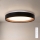 Brilagi - Ściemnialna oprawa sufitowa LED WALDO LED/48W/230V 3000-6500K śr. 40 cm czarna/złota + pilot zdalnego sterowania