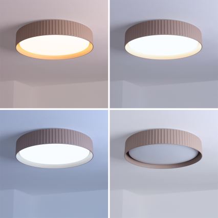 Brilagi - ściemnialny plafon LED LUCIA 48W/230V 3000-6500K śr. 41 cm taupe + pilot zdalnego sterowania