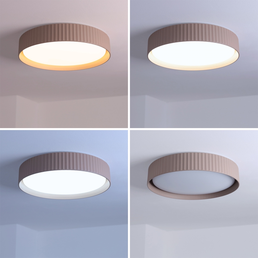 Brilagi - ściemnialny plafon LED LUCIA 48W/230V 3000-6500K śr. 41 cm taupe + pilot zdalnego sterowania