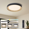 Brilagi - ściemnialna oprawa sufitowa NEXO LED/48W/230V 3000-6000K czarna śr. 43 cm + zdalne sterowanie