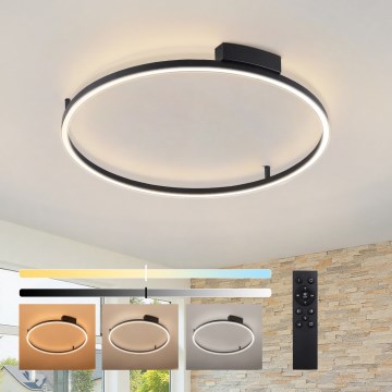Brilagi - ściemnialna oprawa sufitowa PORTOFINO LED/60W/230V 3000-6000K śr. 80 cm czarna + pilot