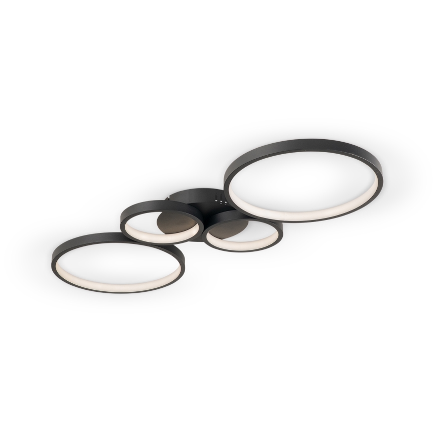 Brilagi - Lampa sufitowa LED RINGO z funkcją ściemniania LED/34W/230V 3000-6000K 28x78 cm czarna + zdalne sterowanie