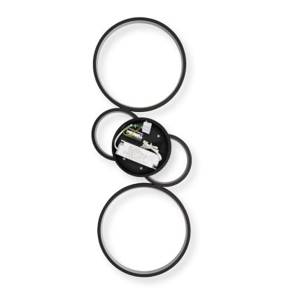 Brilagi - Lampa sufitowa LED RINGO z funkcją ściemniania LED/34W/230V 3000-6000K 28x78 cm czarna + zdalne sterowanie