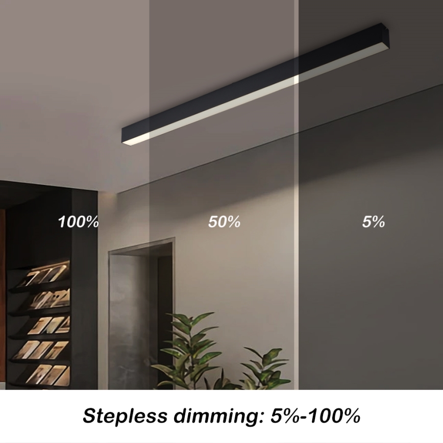 Brilagi - ściemnialna oprawa sufitowa LED SLEEKLINE SMART LED/40W/230V 3000-6000K Wi-Fi Tuya czarna + pilot zdalnego sterowania