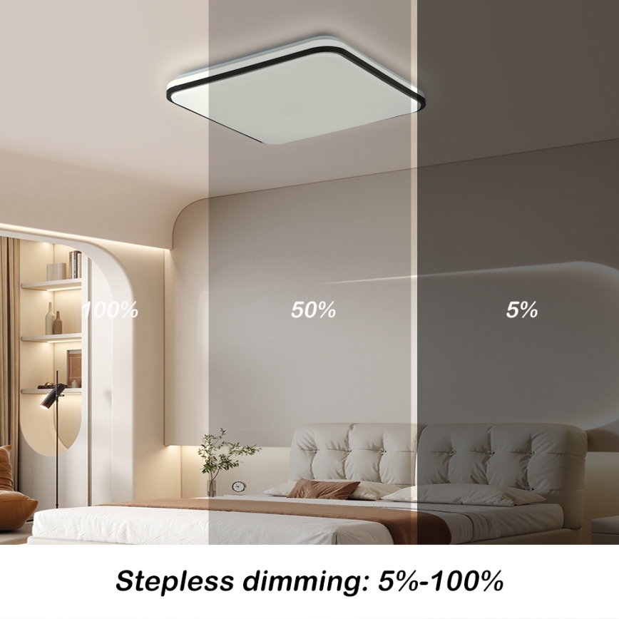 Brilagi - LED ściemnialna oprawa sufitowa SMART LED/24W/230V 43x43 cm 3000-6000K Wi-Fi Tuya Beacon + pilot zdalnego sterowania