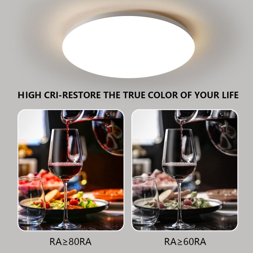 Brilagi - ściemnialna oprawa sufitowa SMART LED/36W/230V, średnica 48 cm, 2700-6500K, Wi-Fi Tuya + pilot zdalnego sterowania