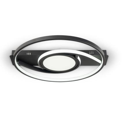 Brilagi - LED Ściemnialna lampa sufitowa TWIRL LED/38W/230V 3000-6000K czarna + pilot zdalnego sterowania