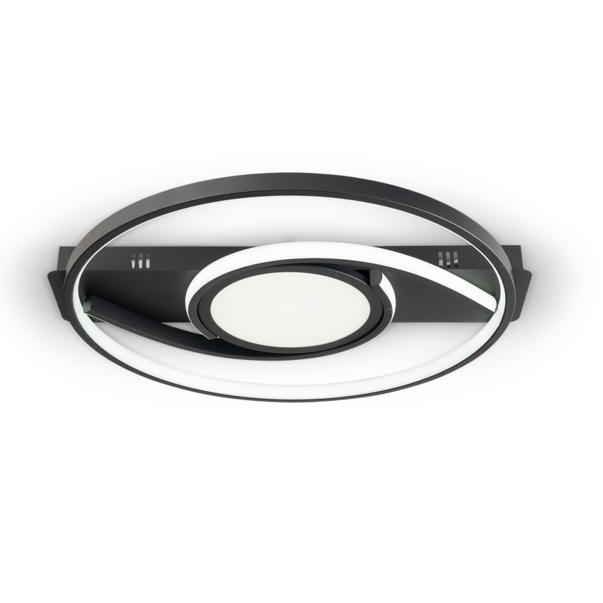 Brilagi - LED Ściemnialna lampa sufitowa TWIRL LED/38W/230V 3000-6000K czarna + pilot zdalnego sterowania