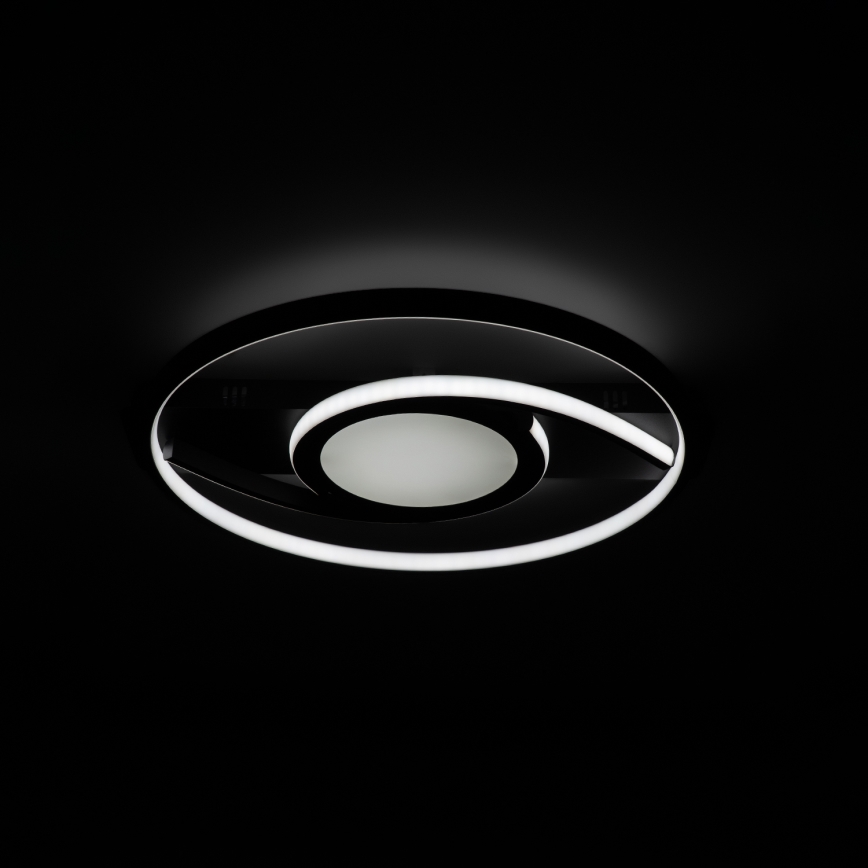 Brilagi - LED Ściemnialna lampa sufitowa TWIRL LED/38W/230V 3000-6000K czarna + pilot zdalnego sterowania