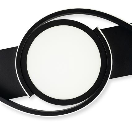 Brilagi - LED Ściemnialna lampa sufitowa TWIRL LED/38W/230V 3000-6000K czarna + pilot zdalnego sterowania