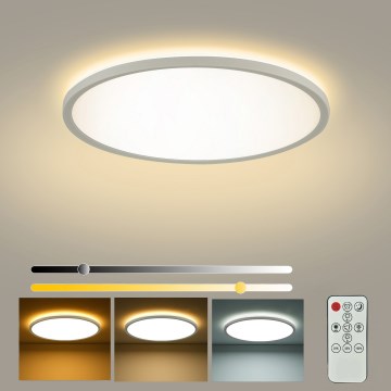 Brilagi - ściemnialna oprawa sufitowa ULTRA SLIM LED/24W/230V 2700-6500K Ø 42 cm biała + pilot