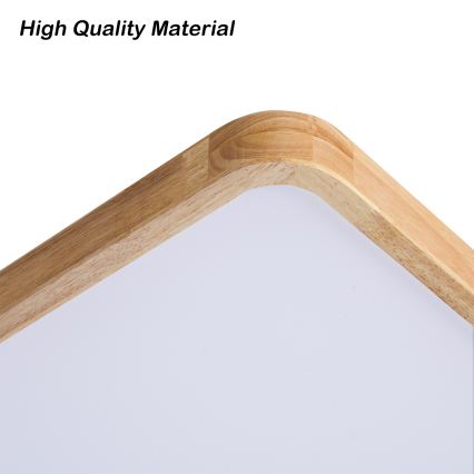 Brilagi - ściemnialna lampa sufitowa WOODLINE SQUARE LED/100W/230V 3000–6000K dąb 80x80 cm + pilot zdalnego sterowania
