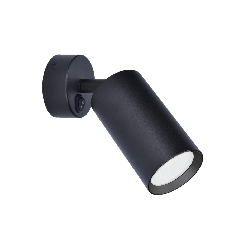 Brilagi - LED RGBW ściemnialny kinkiet punktowy z wyłącznikiem SELE 1xGU10/4,8W/230V 3000K czarny + pilot zdalnego sterowania