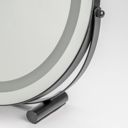 BRILAGI - Ściemnialne lustro do makijażu LED CALIFORNIA LED/17W/230V 3000/4000/6500K śr. 42 cm czarne