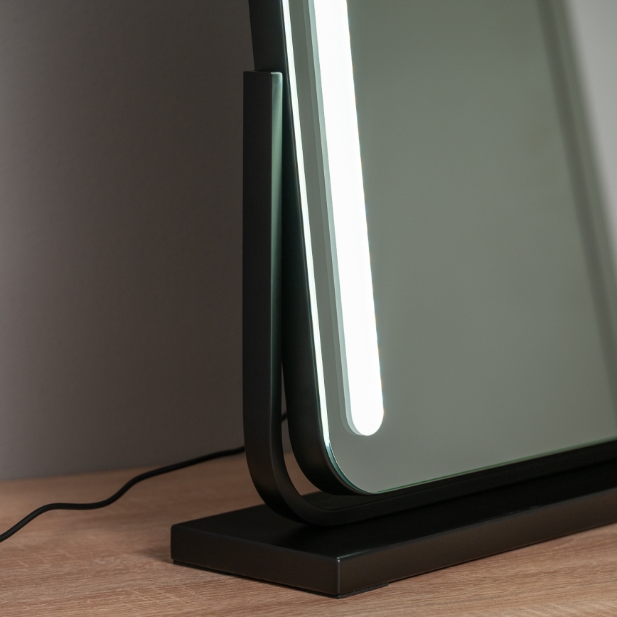 BRILAGI - LED ściemnialne lustro do makijażu CALIFORNIA LED/22W/230V 3000/4000/6500K 58x43 cm czarne