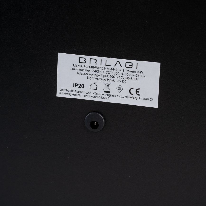 BRILAGI - Ściemnialne lustro do makijażu LED CALIFORNIA LED/25W/230V 3000/4000/6500K 55x44 cm białe