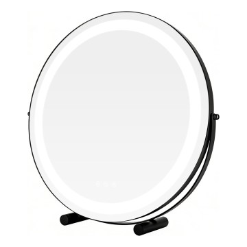 Brilagi - Ściemnialne lustro do makijażu LED CALIFORNIA LED/17W/230V 3000/4000/6500K śr. 42 cm czarne