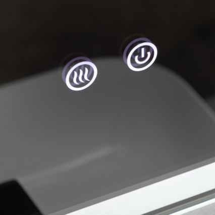 Brilagi - Podgrzewane lustro łazienkowe LED BELLA LED/16W/230V 60x60 cm IP44 CRI 90 ściemnialne + CCT