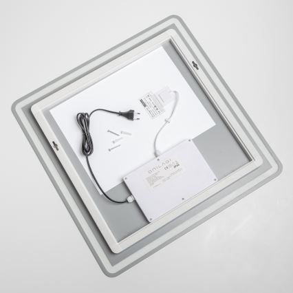 Brilagi - Podgrzewane lustro łazienkowe LED BELLA LED/16W/230V 60x60 cm IP44 CRI 90 ściemnialne + CCT