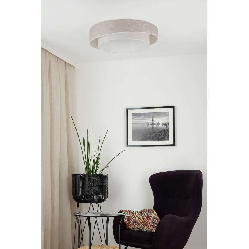 Brilagi - LED Plafon ściemnialny DOVER SHINE LED/24W/230V 3000/4000/6500K szary/kremowy + pilot zdalnego sterowania