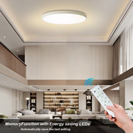Brilagi - Ściemnialna oprawa sufitowa LED POOL SMART LED/180W/230V 3000–6000 K średnica 120 cm Wi-Fi Tuya biała + pilot zdalnego sterowania