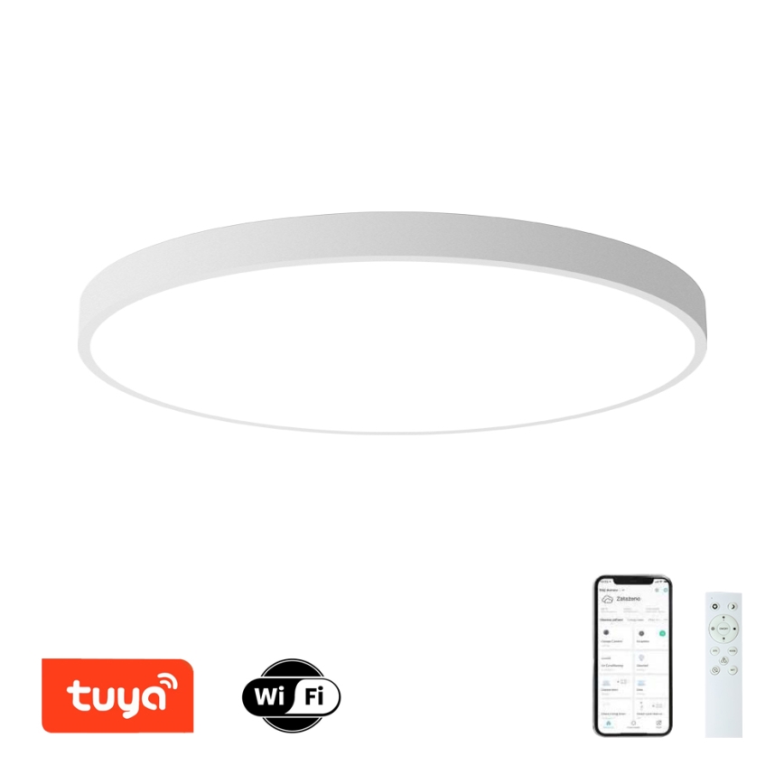 Brilagi - Ściemnialna oprawa sufitowa LED POOL SMART LED/180W/230V 3000–6000 K średnica 120 cm Wi-Fi Tuya biała + pilot zdalnego sterowania