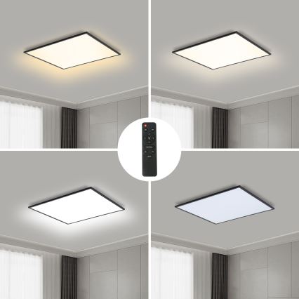 Brilagi - LED Plafon ściemnialny SLIMFRAME LED/36W/230V 45x45 cm 3000-6000K czarny + zdalne sterowanie