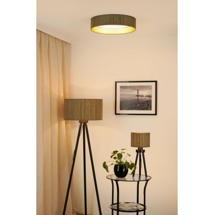 Brilagi - LED Plafon ściemnialny VEGAS SHINE LED/24W/230V 3000/4000/6500K słoma brązowy/złoty + zdalne sterowanie