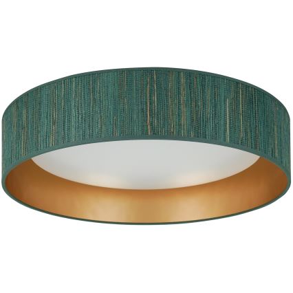 Brilagi - LED Plafon ściemnialny VEGAS SHINE LED/24W/230V 3000/4000/6500K słoma zielony/złoty + zdalne sterowanie