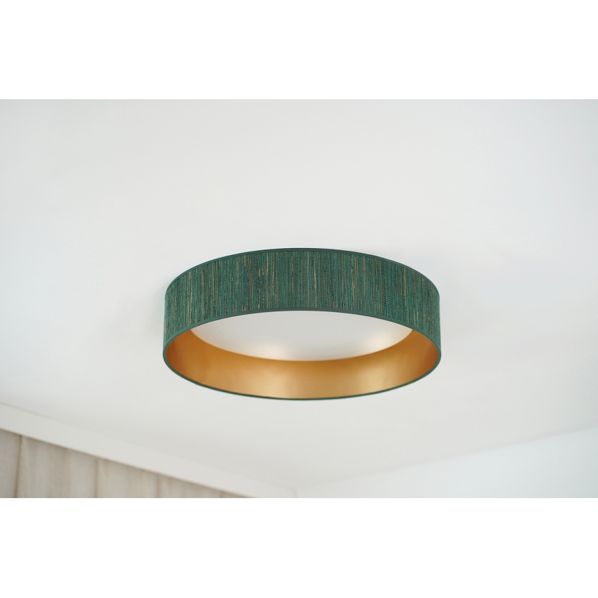 Brilagi - LED Plafon ściemnialny VEGAS SHINE LED/24W/230V 3000/4000/6500K słoma zielony/złoty + zdalne sterowanie