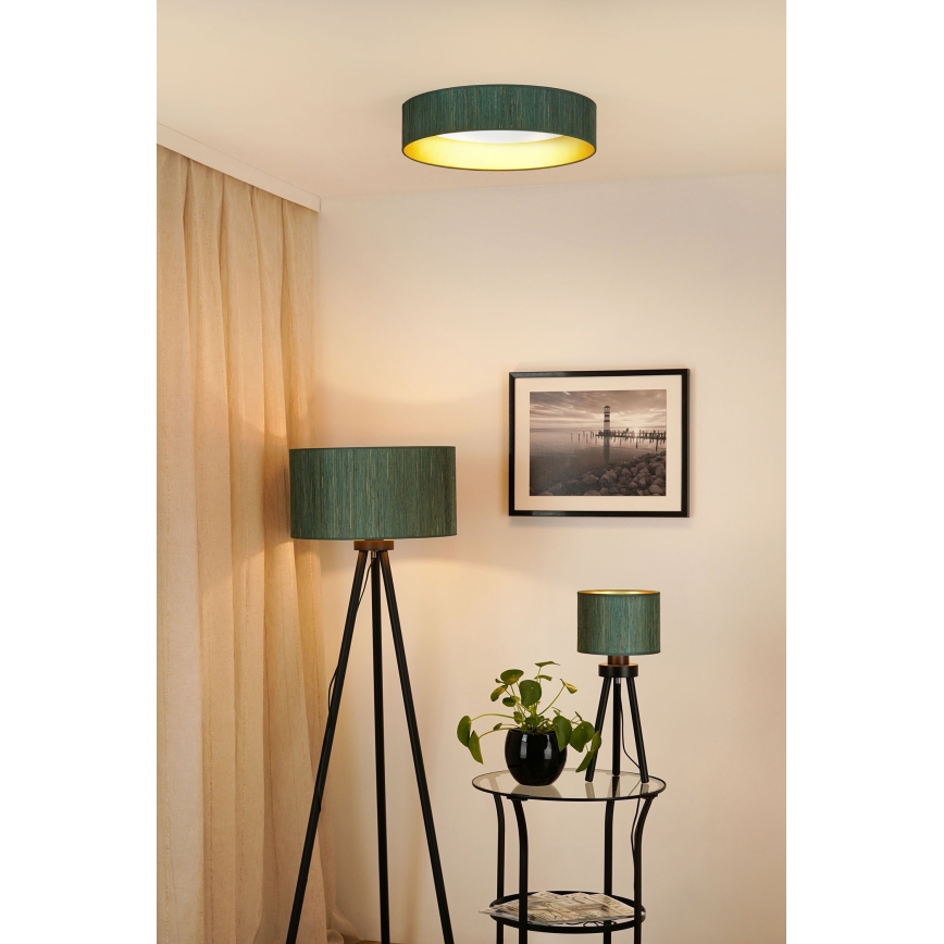 Brilagi - LED Plafon ściemnialny VEGAS SHINE LED/24W/230V 3000/4000/6500K słoma zielony/złoty + zdalne sterowanie