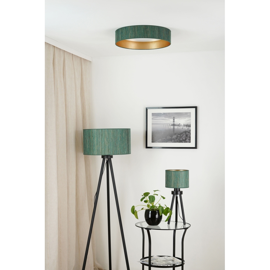 Brilagi - LED Plafon ściemnialny VEGAS SHINE LED/24W/230V 3000/4000/6500K słoma zielony/złoty + zdalne sterowanie