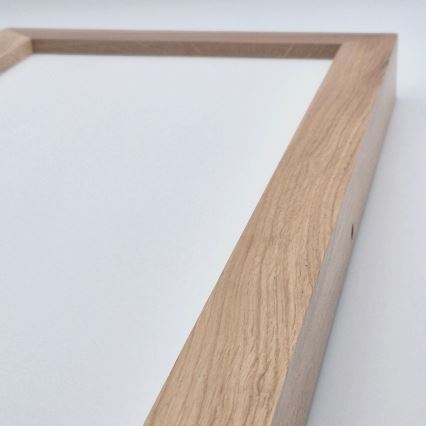 Brilagi - LED Ściemnialny plafon łazienkowy WOODY FRAME LED/50W/230V dąb 120x30 cm 3000-6000K IP44 + zdalne sterowanie