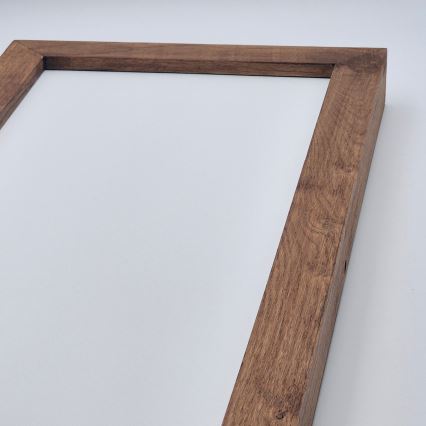 Brilagi - LED Ściemnialny plafon łazienkowy WOODY FRAME LED/50W/230V dąb wiśnia 120x30 cm 3000-6000K IP44 + zdalne sterowanie