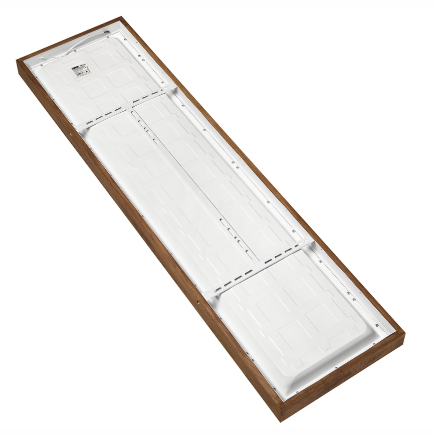 Brilagi - LED Ściemnialny plafon łazienkowy WOODY FRAME LED/50W/230V dąb wiśnia 120x30 cm 3000-6000K IP44 + zdalne sterowanie