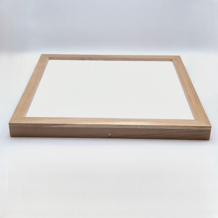 Brilagi - LED Ściemnialny plafon łazienkowy WOODY FRAME LED/50W/230V dąb 60x60 cm 3000-6000K IP44 + zdalne sterowanie