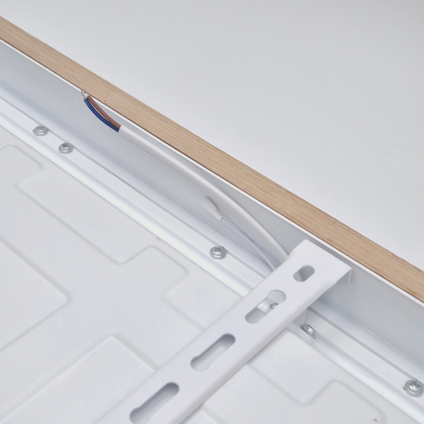 Brilagi - LED Ściemnialny plafon łazienkowy WOODY FRAME LED/50W/230V dąb 60x60 cm 3000-6000K IP44 + zdalne sterowanie