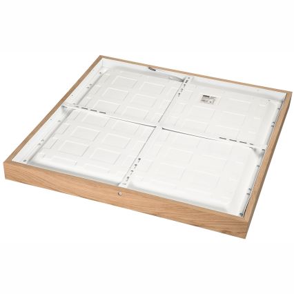 Brilagi - LED Ściemnialny plafon łazienkowy WOODY FRAME LED/50W/230V dąb 60x60 cm 3000-6000K IP44 + zdalne sterowanie