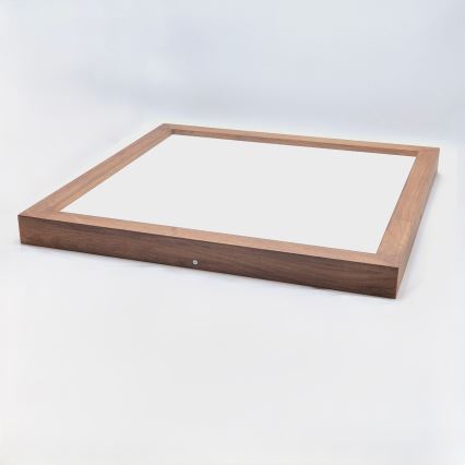 Brilagi - LED Ściemnialny plafon łazienkowy WOODY FRAME LED/50W/230V dąb wiśnia 60x60 cm 3000-6000K IP44 + zdalne sterowanie