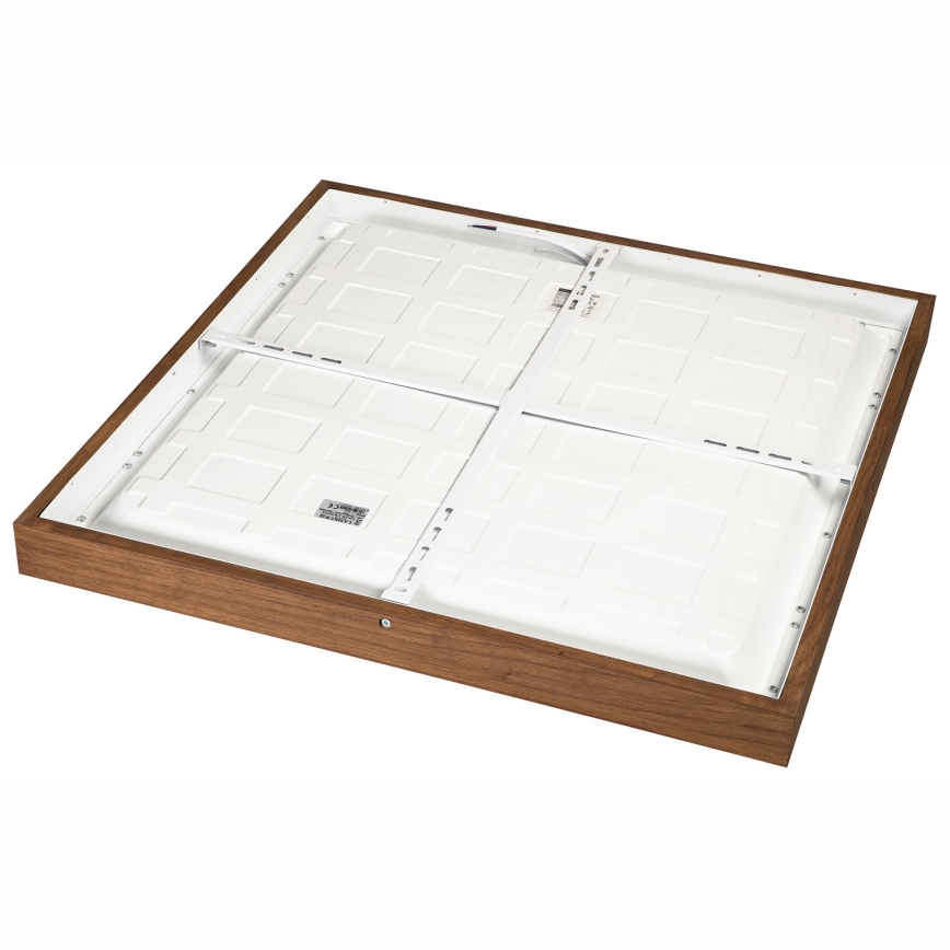 Brilagi - LED Ściemnialny plafon łazienkowy WOODY FRAME LED/50W/230V dąb wiśnia 60x60 cm 3000-6000K IP44 + zdalne sterowanie