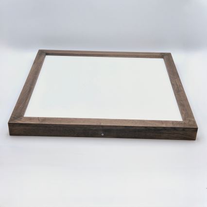 Brilagi - LED Ściemnialny plafon łazienkowy WOODY FRAME LED/50W/230V dąb 60x60 cm 3000-6000K IP44 + zdalne sterowanie