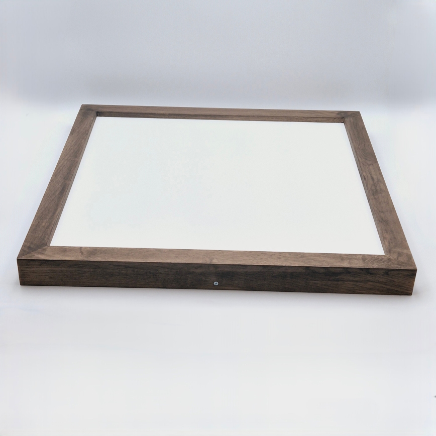 Brilagi - LED Ściemnialny plafon łazienkowy WOODY FRAME LED/50W/230V dąb 60x60 cm 3000-6000K IP44 + zdalne sterowanie